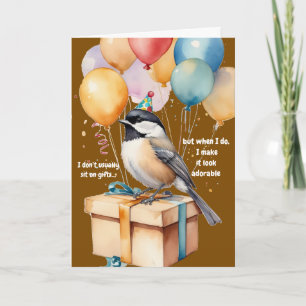 Convite de Aniversário Divertido da Chickadee Arte
