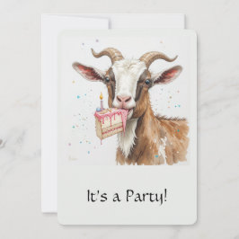 Convite de Aniversário Divertido "Velho Bode" Fora