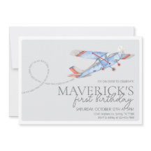 Convite de Aniversário do Avião