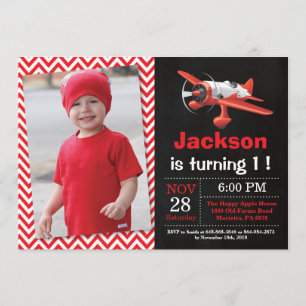 Convite de Aniversário do Avião. Festa de aniversá