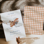 Convite de Aniversário do Avião Vintage | Avião<br><div class="desc">Vintage Plane Birthday Convite Pronto para ser personalizado por você!</div>