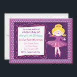 Convite de Aniversário do balé Dancer Kids Party<br><div class="desc">Posso personalizar este convite de qualquer forma. Envie-me um e-mail para marlalove@hotmail.com</div>
