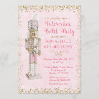 Convite de Aniversário do Ballet Quebra-Nozes