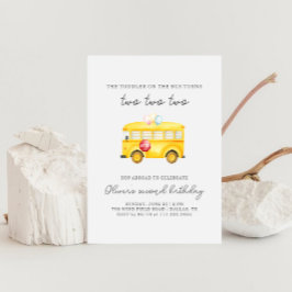 Convite de Aniversário do Barramento Escolar Amare