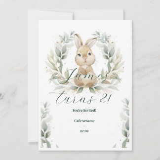 Convite de aniversário do bebê