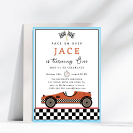 Convite de Aniversário do Carro Race