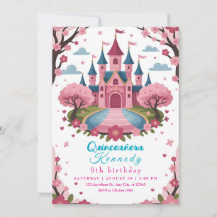 Convite de Aniversário do Castelo da Princesa Rosa