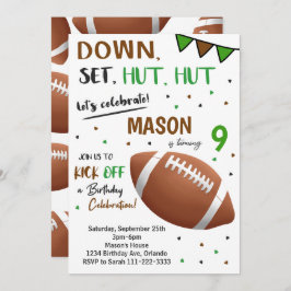 Convite De Aniversário Do Centro De Futebol