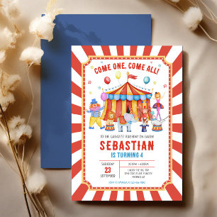 Convite de Aniversário do Circo Carnaval