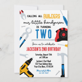 Convite de aniversário do construtor, Handyman