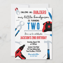 Convite de aniversário do construtor, Handyman