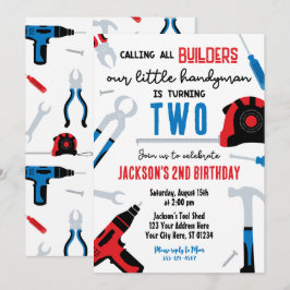 Convite de aniversário do construtor, Handyman