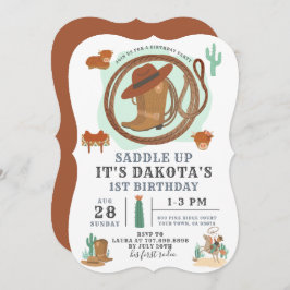 Convite de Aniversário do Cowboy