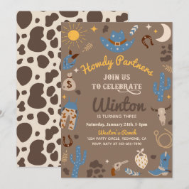 Convite de Aniversário do Cowboy | Convite Ocident