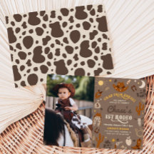 Convite de Aniversário do Cowboy | Convite para ap