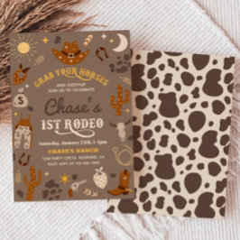 Convite de Aniversário do Cowboy | Convite para ap