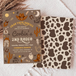 Convite de Aniversário do Cowboy | Convite para ap