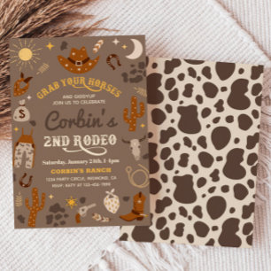 Convite de Aniversário do Cowboy   Convite para ap