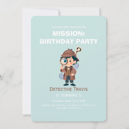Convite de Aniversário do Detetive Bonitinho