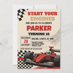 Convite de Aniversário do Dia da Corrida