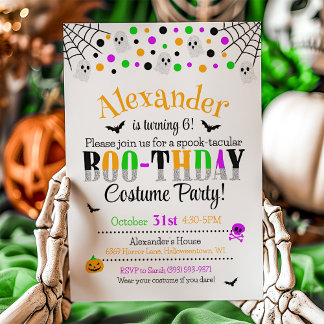 Convite de Aniversário do Dia das Bruxas Spooktacu