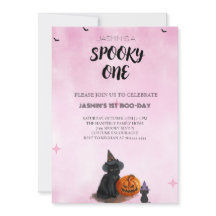 Convite de Aniversário do Dia das Bruxas Spooky On