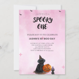 Convite de Aniversário do Dia das Bruxas Spooky On