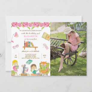 Convite De Aniversário Do Dia Do Livro Com Foto