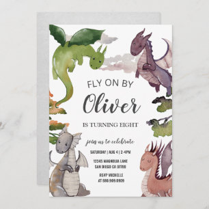 Convite de aniversário do dragão