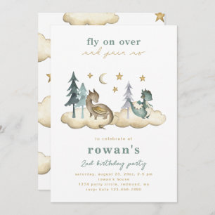 Convite de aniversário do dragão Convite para dr