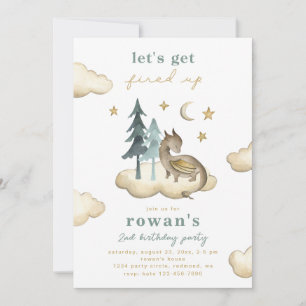 Convite de aniversário do dragão Convite para dr