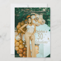 Convite de aniversário do ELEGANT