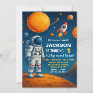 Convite de Aniversário do Espaço Exterior