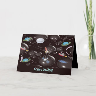 Convite de Aniversário do Espaço para Meninos