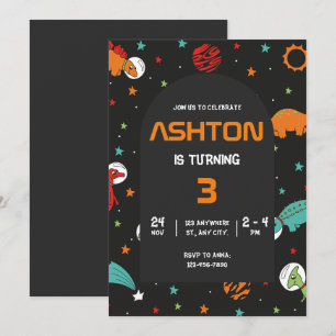 Convite de Aniversário do Espaço Sideral, Crianças