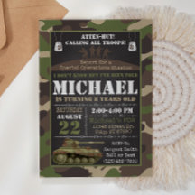 Convite de Aniversário do Exército