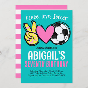 Convite de aniversário do futebol