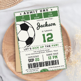 Convite de Aniversário do Futebol Verde