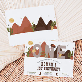 Convite de Aniversário do Garoto do Cowboy Ocident