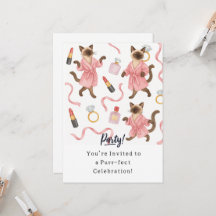 Convite de Aniversário do Gato