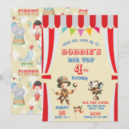 Convite de Aniversário do Grande Circo