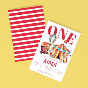 Convite de Aniversário do Grande Criança do Circo