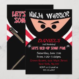 Convite de Aniversário do Guerreiro Ninja