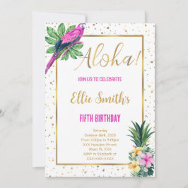 Convite de Aniversário do Havaí