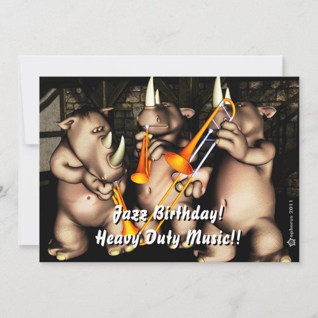 Convite de Aniversário do Jazz (Frente)