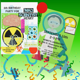 Convite de Aniversário do Laboratório de Ciência d