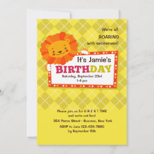 Convite de Aniversário do Leão