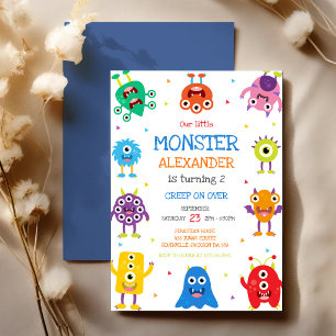 Convite de Aniversário do Menino Monstro