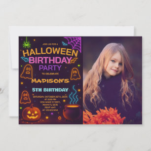 Convite de Aniversário do Monster Mash Halloween