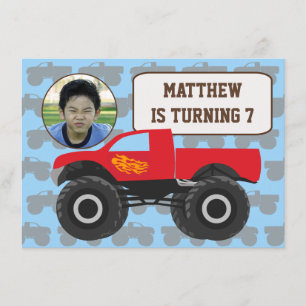 Convite de Aniversário do Monstro de Fotos